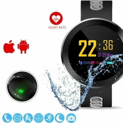 Q8 PRO водонепроницаемые Смарт часы фитнес трекер пульсометр кровяное давление