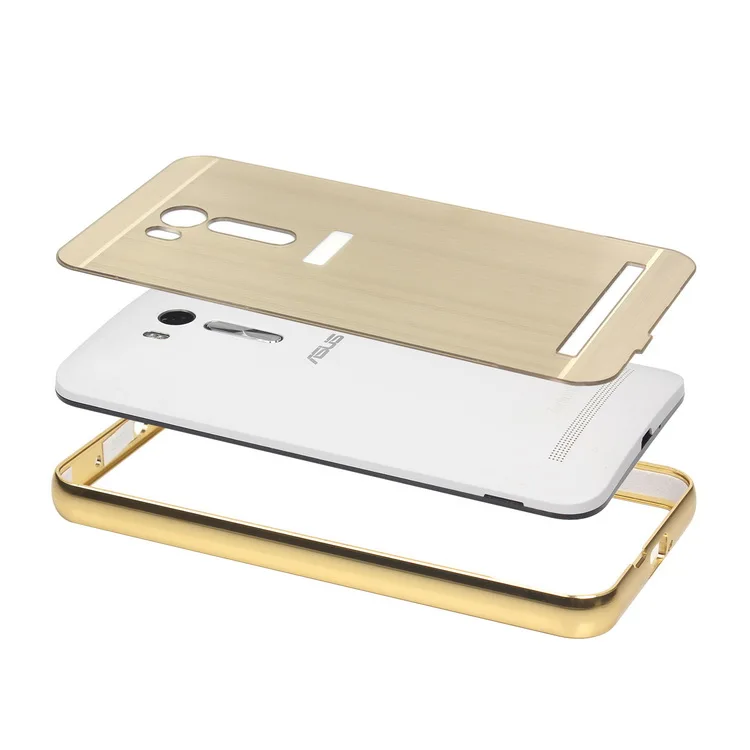 Zenfone Go ТВ ZB551K случае покрытие матового металла Алюминий бампер + PC акрил 2 в 1