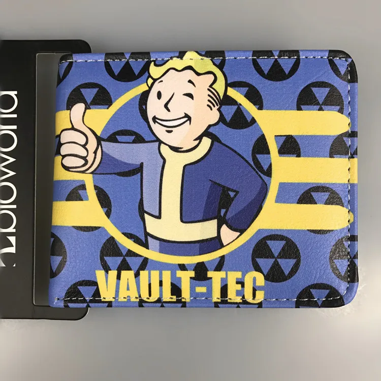 Лидер продаж короткий кошелек с героями игры Fallout 4 Vault Boy держатель для карт из