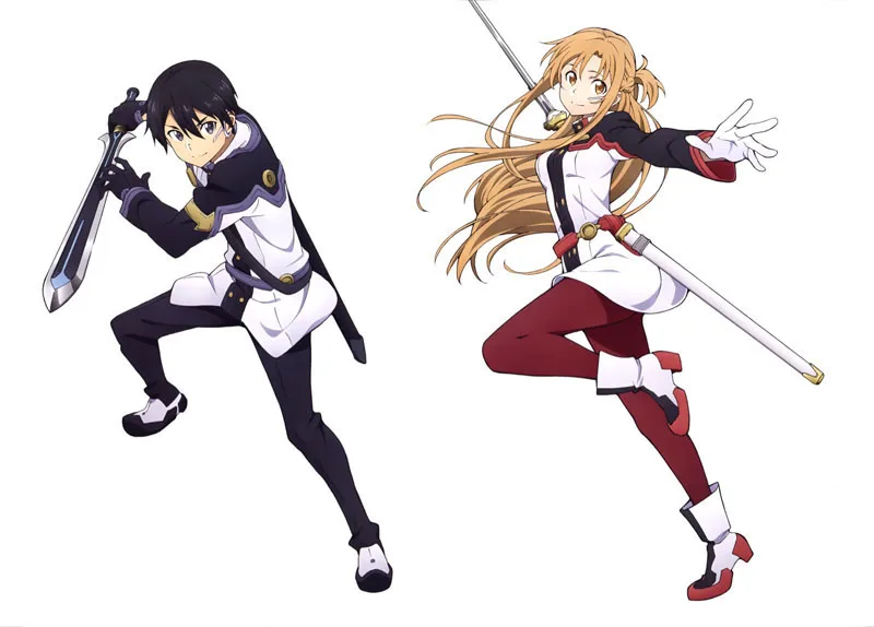 SAO Sword Art Online фильм альфхайм онлайн косплей Кирито Юки Асуна Kirigaya Kazuto костюм для вечеринки на Хэллоуин комплект одежды