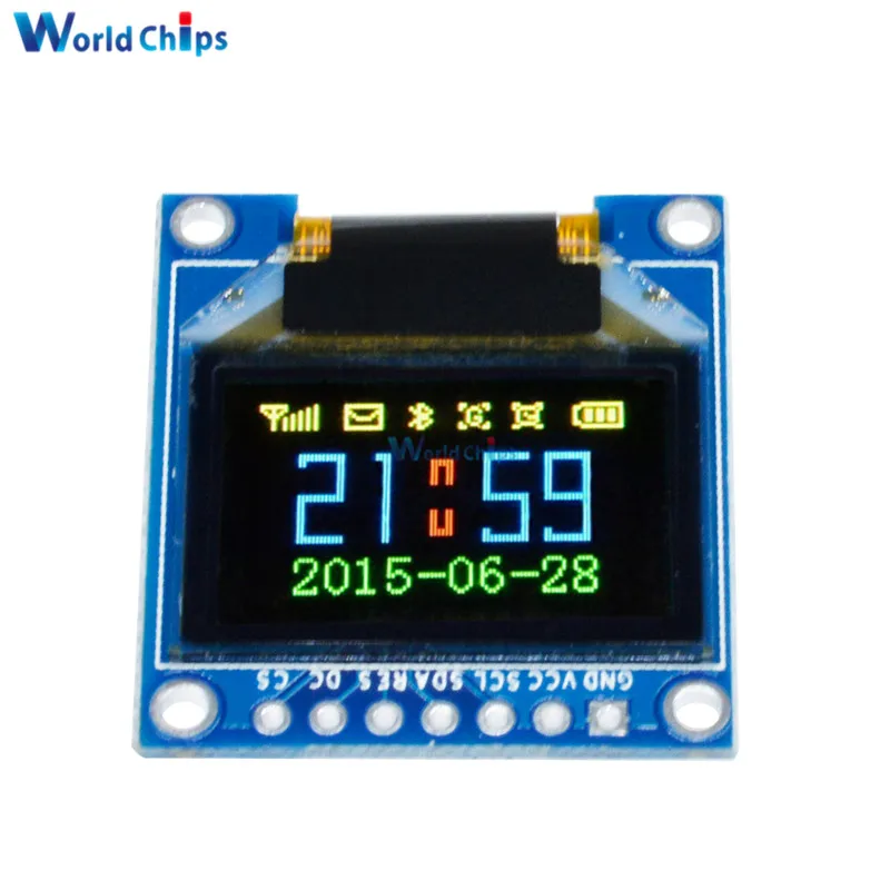 0 95 дюймовый полноцветный oled дисплей модуль с 96x64 разрешением SPI параллельный