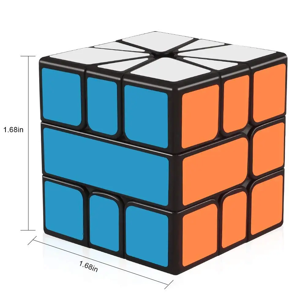 D-FantiX Qiyi Qifa квадратный-1 Cube SQ1 магия черная Скорость площадь-один кубик Фигурный Пазл плавного поворота Square1 кв 1 Cube для детей
