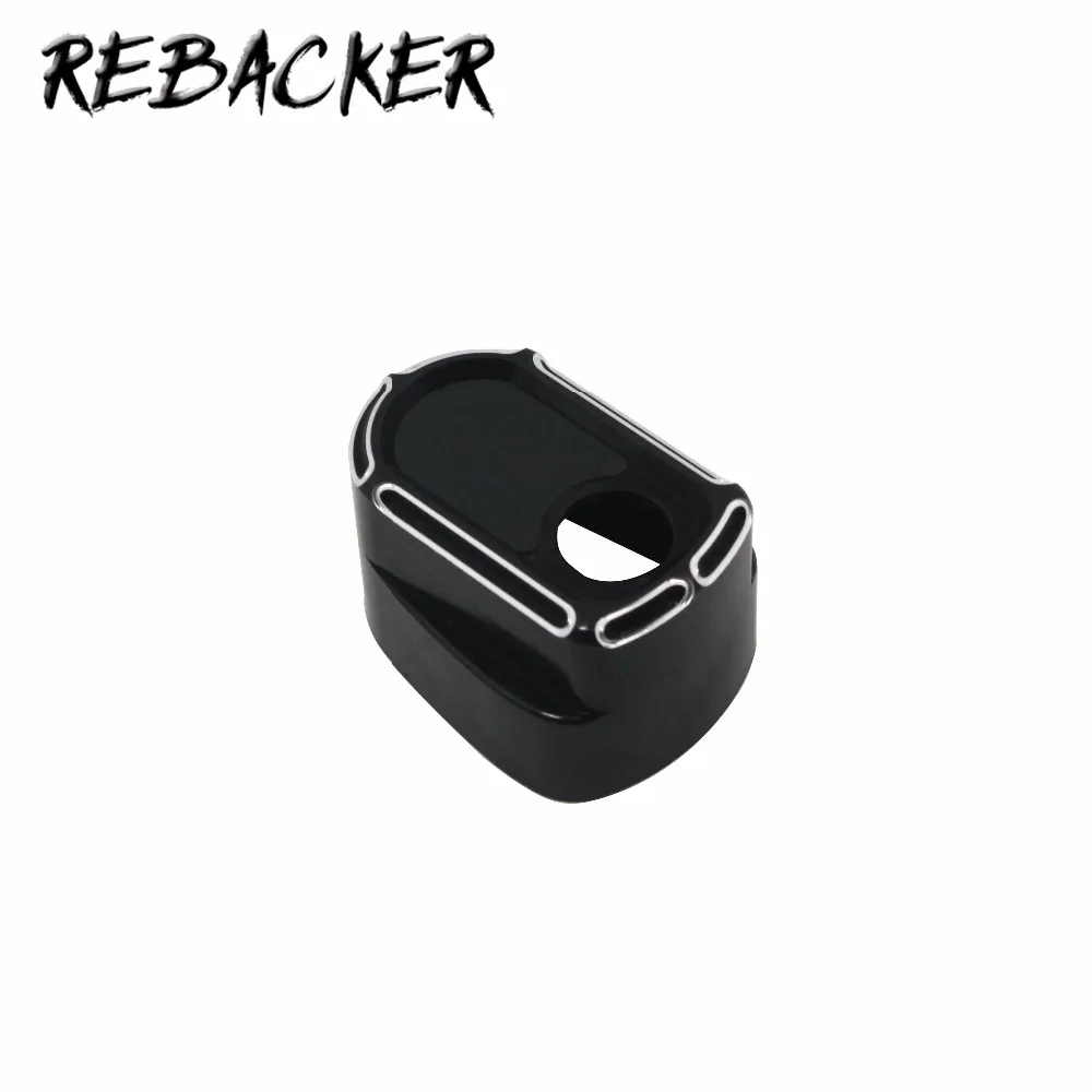 Аксессуары для мотоциклов черная крышка переключателя зажигания CNC подходит Harley