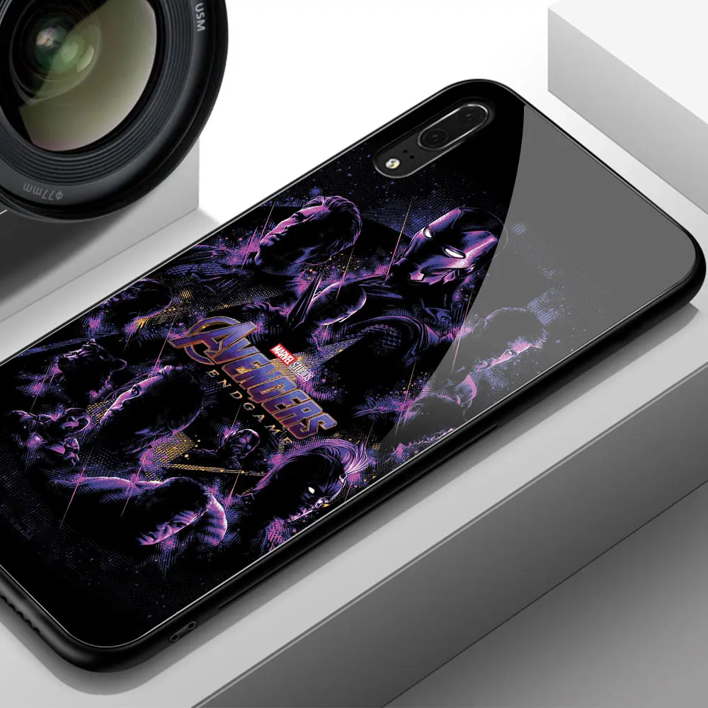 Для huawei Honor 8x чехол Мстители конец игры стеклянный чехол задняя крышка для huawei Honor 9 10 v9 v10 9i lite v20 play note 10 magic 2