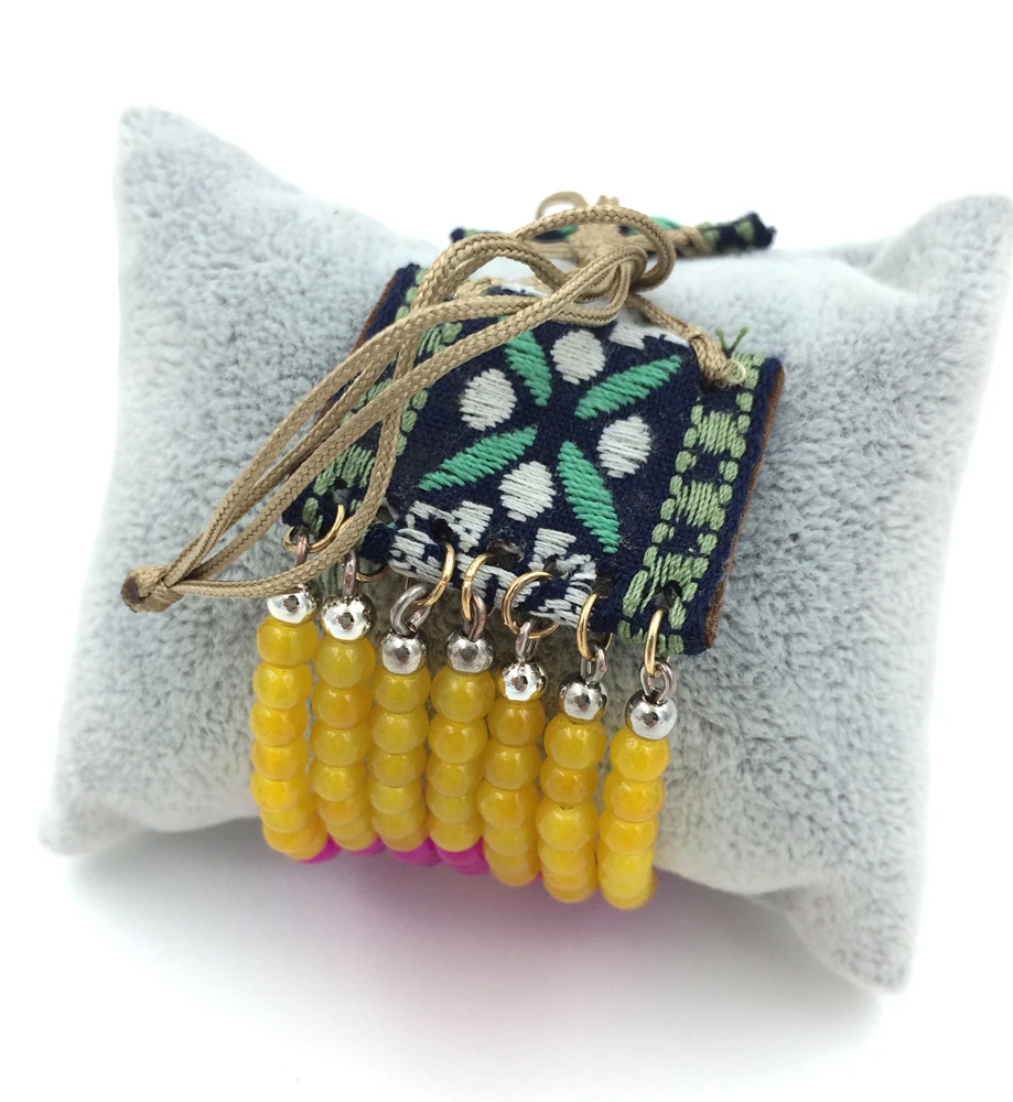 Женские многослойные браслеты широкие с бусинами и цепочкой новинка 2015 |