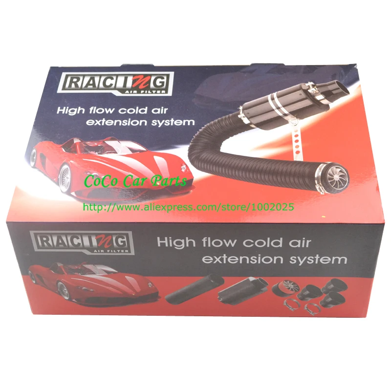 Universal Racing Car Air Filter 3 inch Carbon Fiber Cold Intake kit | Автомобили и мотоциклы