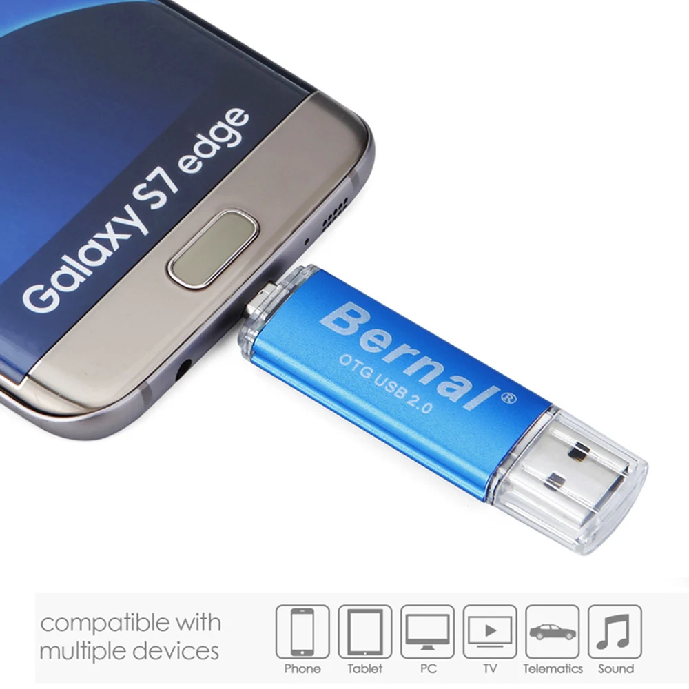 

Bernal Colorful OTG USB flash drive 16gb metal 32gb