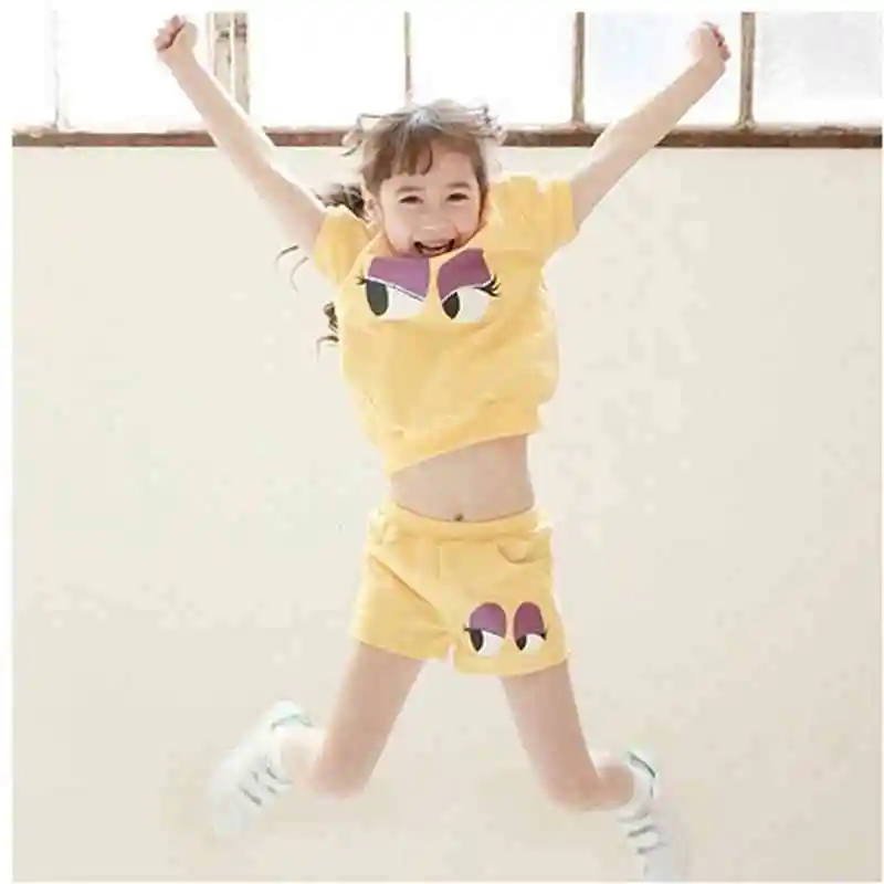 Новинка 2019 года Детские комплекты одежды модный костюм для девочек Повседневная