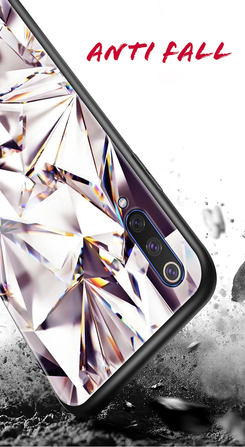 Для samsung Galaxy A50 чехол A505 A 50 для Fundas samsung A50 чехол, покрытие, стекло, милые блестящие бриллианты, девушка 360, Роскошный чехол для телефона