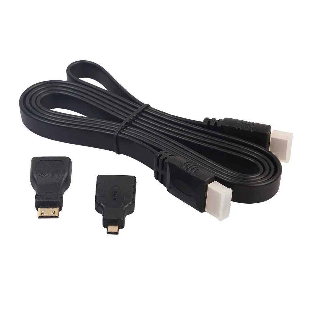1080P 0 5 м 3 в 1 HDMI к HDMI/Mini/Micro адаптер кабель комплект HD для планшетного ПК ТВ