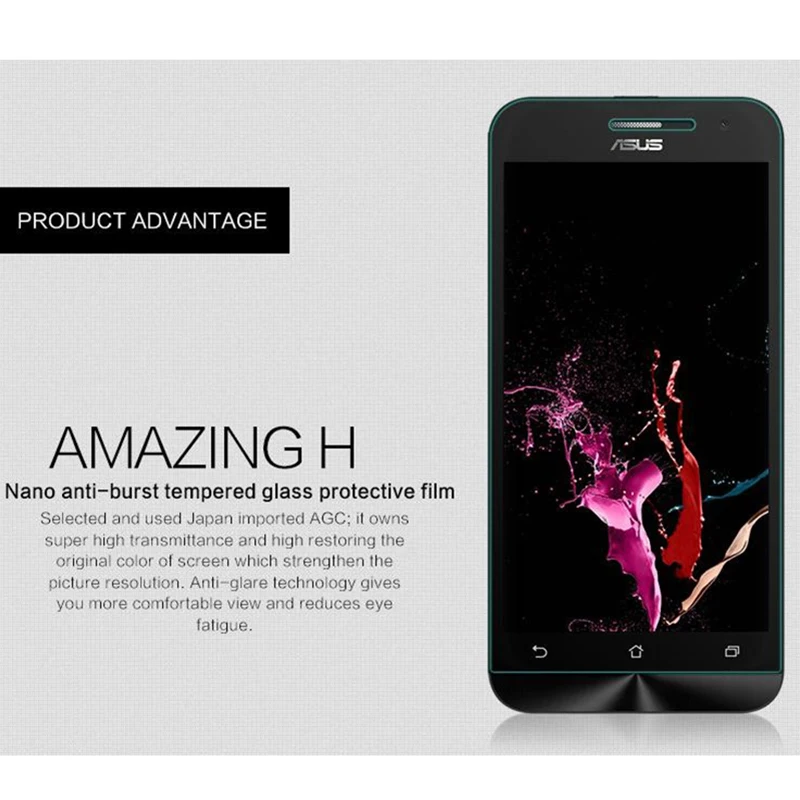 Закаленная Защитная стеклянная пленка для экрана ASUS Zenfone 2 ZE551ML ZE500CL Laser ZE500KL ZE550KL