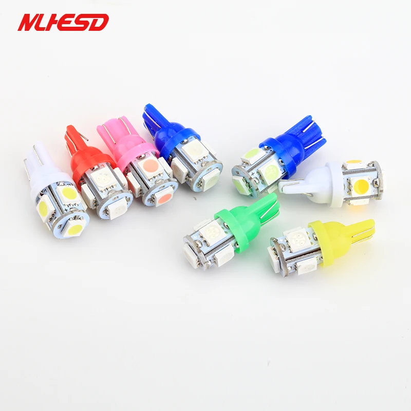 100 шт./лот грузовик светодиодный 24 В T10 W5W 5 SMD 5050 светодиод 5SMD светодиодов