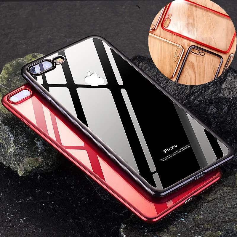 Роскошный Ультратонкий Прозрачный чехол для iphone XS Max 8 7 6 6S Plus прозрачный мягкий