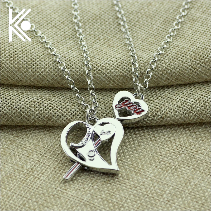 Бесплатная доставка модное ожерелье с подвеской для влюбленных подарок на день