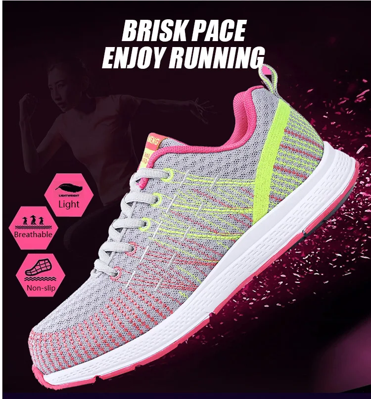 Спортивная обувь для женщин; zapatos de mujer; коллекция года; Модные женские кроссовки; женская обувь; открытый светильник; удобная летняя женская обувь для бега