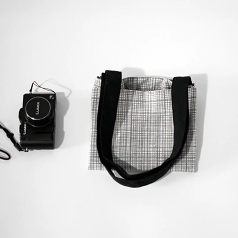 Сумка тоут YILE с хлопковой и льняной подкладкой серая мини сумка на плечо черным