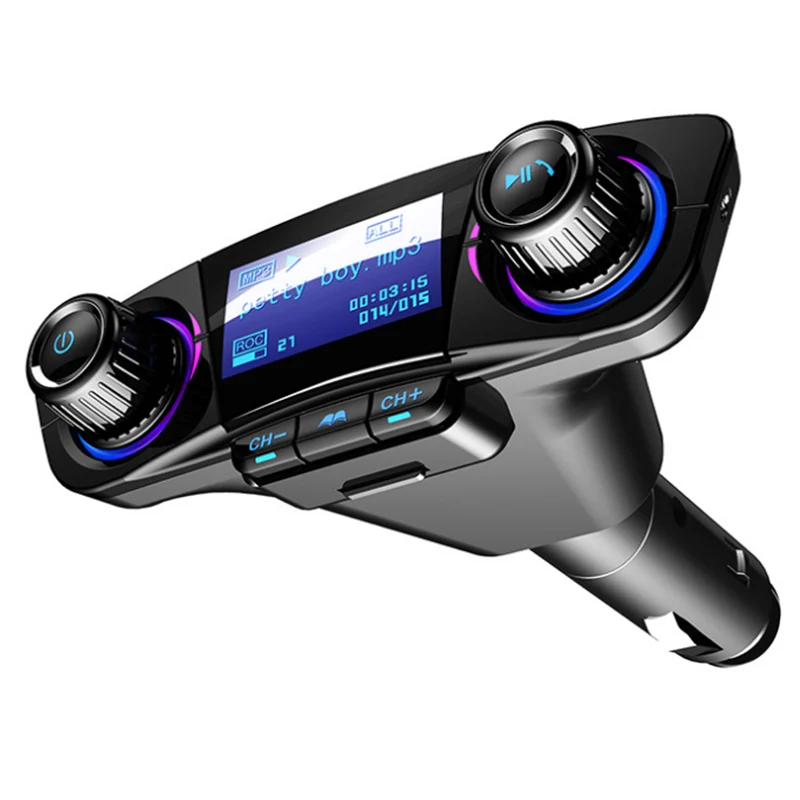 Hands Free беспроводной Bluetooth FM передатчик Aux модулятор Автомобильный комплект