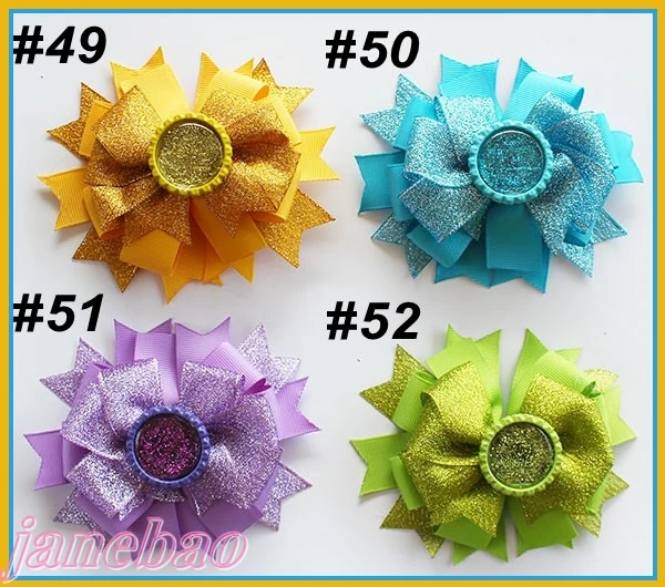Бесплатная доставка 30 шт. модный многослойный бутиковый бант для волос размером 4