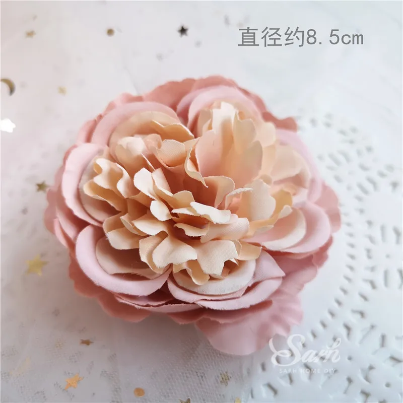 3pcs peony Искусственные цветы розы гибискуса Торт Топперы Ins помолвка десерт украшения на День святого Валентина вечерние принадлежности прекрасный подарок - Цвет: 3pcs peony