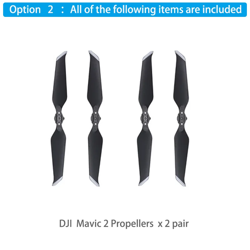 Option 2 Оригинальные пропеллеры DJI Mavic 2 Pro/Zoom быстросъемные пропеллеры DJI с низким уровнем шума 8743 применяются к Mavic 2 Pro/Zoom Fly больше комбо - Цвет: Option 2