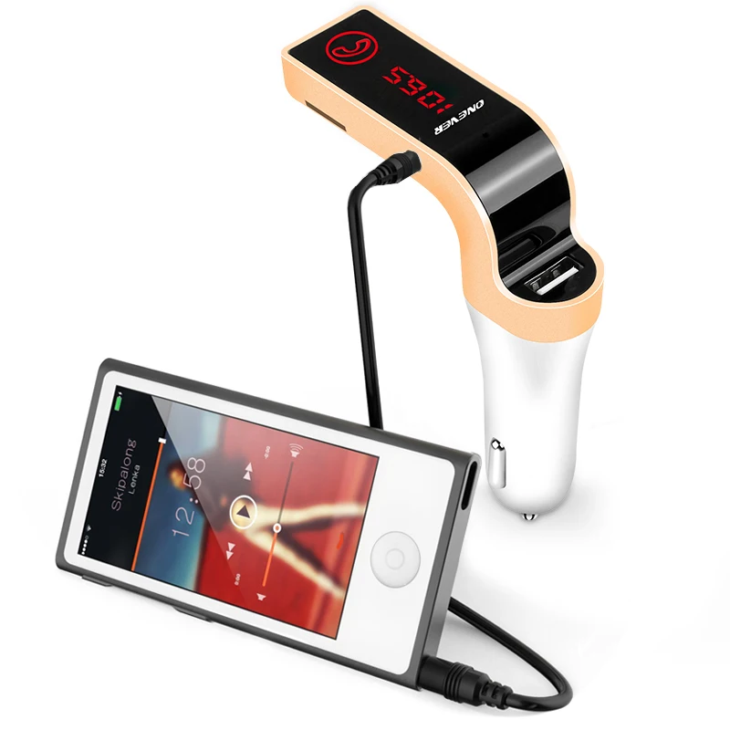 FM передатчик со системой Хендс фри и Bluetooth автомобильный набор свободные руки