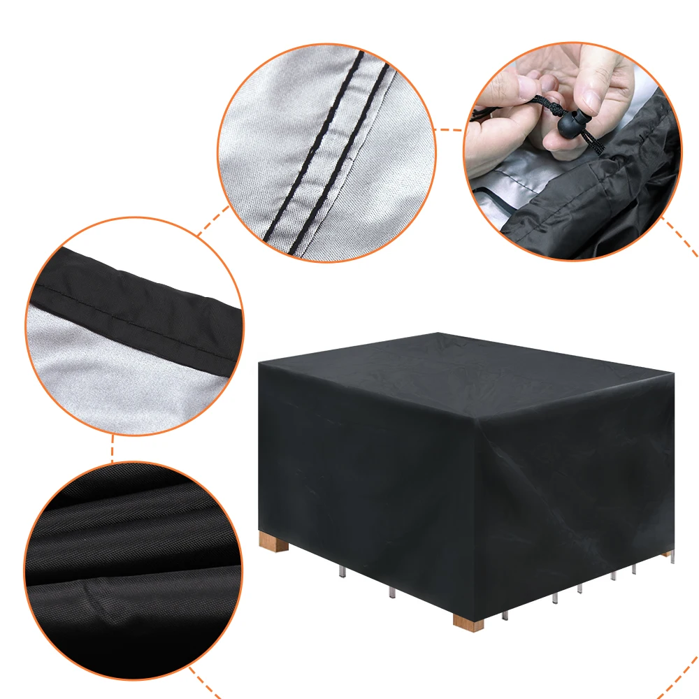 Садовый ротанговый угловой Чехол для мебели уличный водонепроницаемый защитный