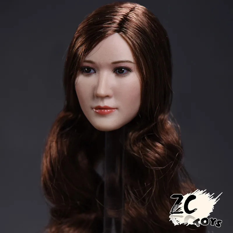 Изготовленный На Заказ 1/6 голова лепить ZCTOYS T 06 азиатская актриса резьба модель