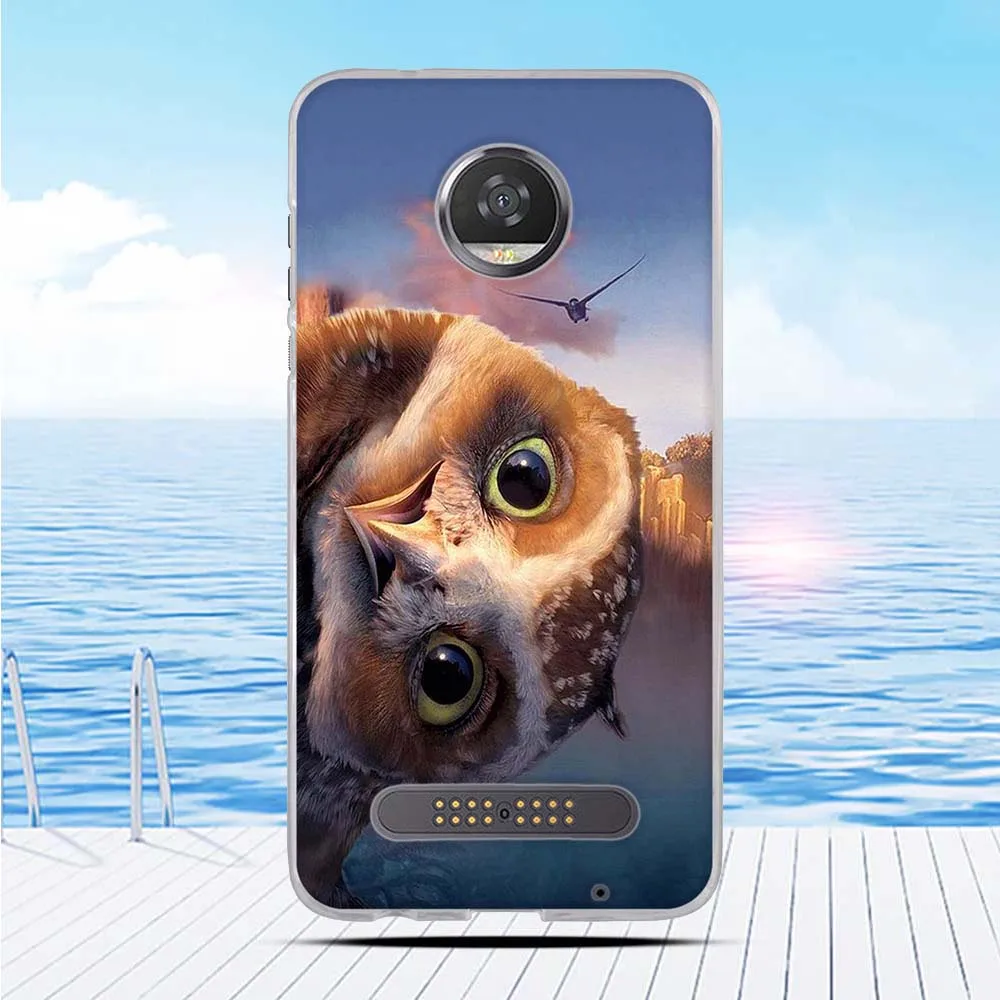 Cartoon 3D Relief Printing Pattern Back Cover TPU Soft Silicone Case Coque Capa Funda For Motorola Moto Z2 Play Z (2nd Gen) | Мобильные