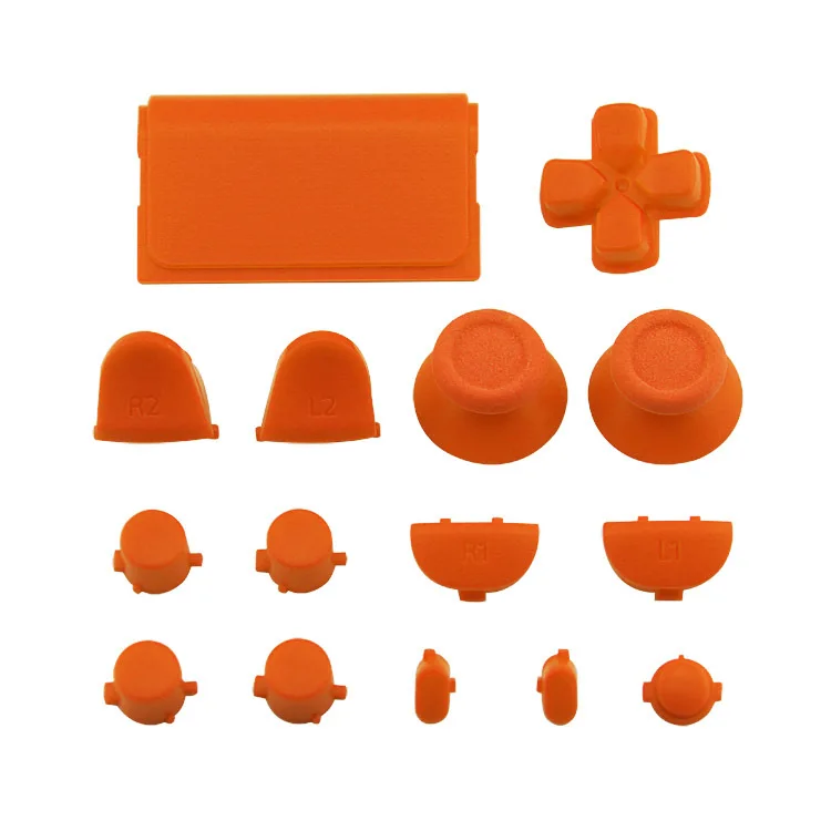 Полный набор однотонных Thumbstick R2 L2 R1 L1 кнопка включения ABXY Mod для PS4 Playstation 4