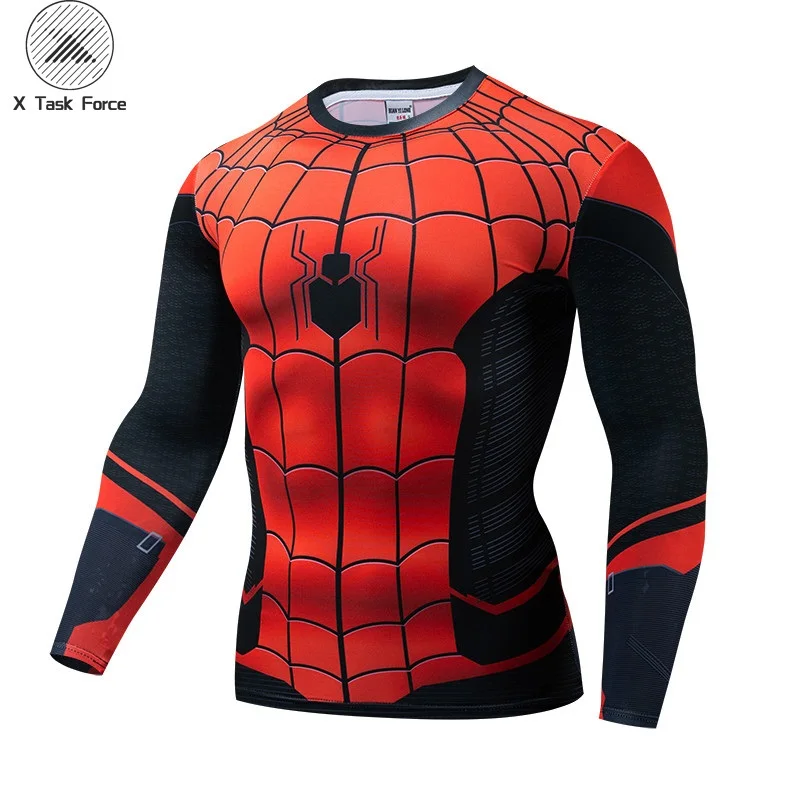 Мужская футболка с 3D принтом Человек-паук далеко от дома компрессионные рубашки