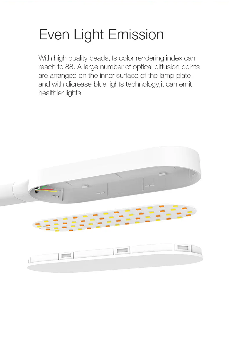 Xiaomi Yee светильник YLTD01YL 3 Вт/YLTD02YL 5 Вт 60 светодиодный сенсорный Диммируемый Настольный светильник умный настольный светильник для дома COD