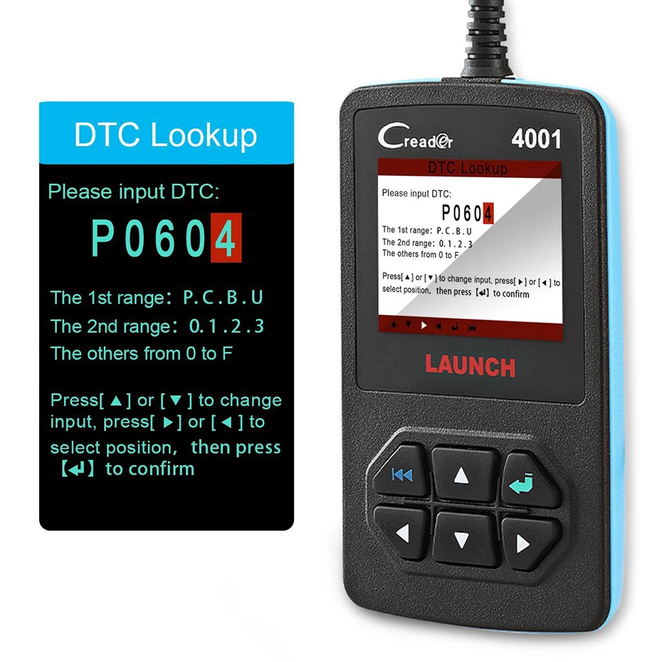 Launch CReader 4001 OBD2 сканер DIY Автомобильный считыватель кодов CR4001 OBDII диагностический инструмент Бесплатное обновление X431 CR419 такой же как autel AL319