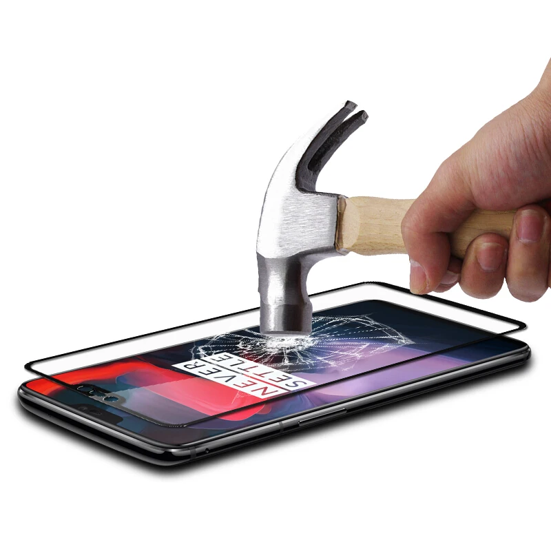 Защитное стекло Magtim с полным покрытием для Oneplus 6 закаленное Взрывозащищенная