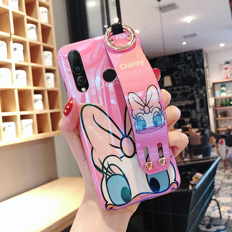 pink Для huawei p30 ремешок мягкий чехол для телефона для huawei p20 pro V20 honor10 nova4 3e 2S Дональд Дейзи Дак blue ray чехол - Цвет: pink
