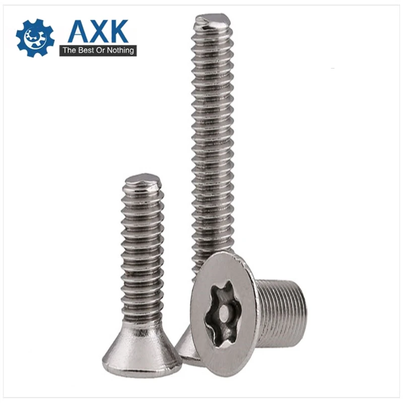 Torx Screw Stainless Steel 100pcs/lot Security Head M2 M2.5 M3 Countersunk Stainlness Flat High Quality Service Electrical | Обустройство