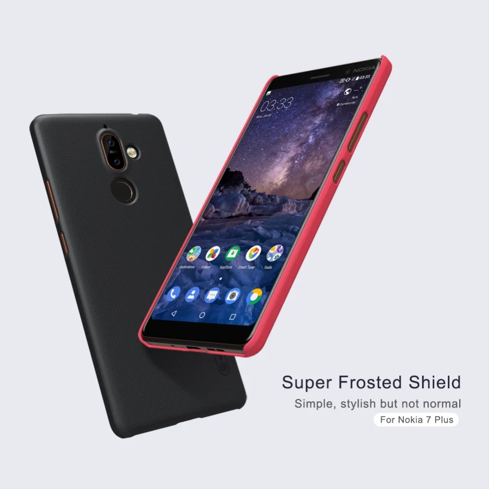 Nillkin Frosted PC case Hard Protector back cover for Nokia 7 plus phone bag nokia7 plastic mobile cases |