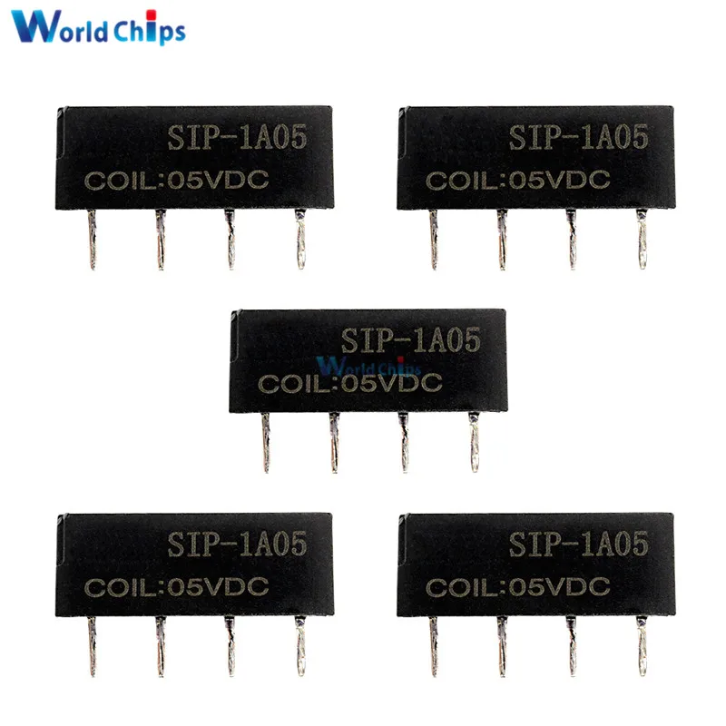 2 шт. реле постоянного тока 5 В SIP 1A05 Герконовое сопротивление 450 ~ 550ohm для PAN CHANG