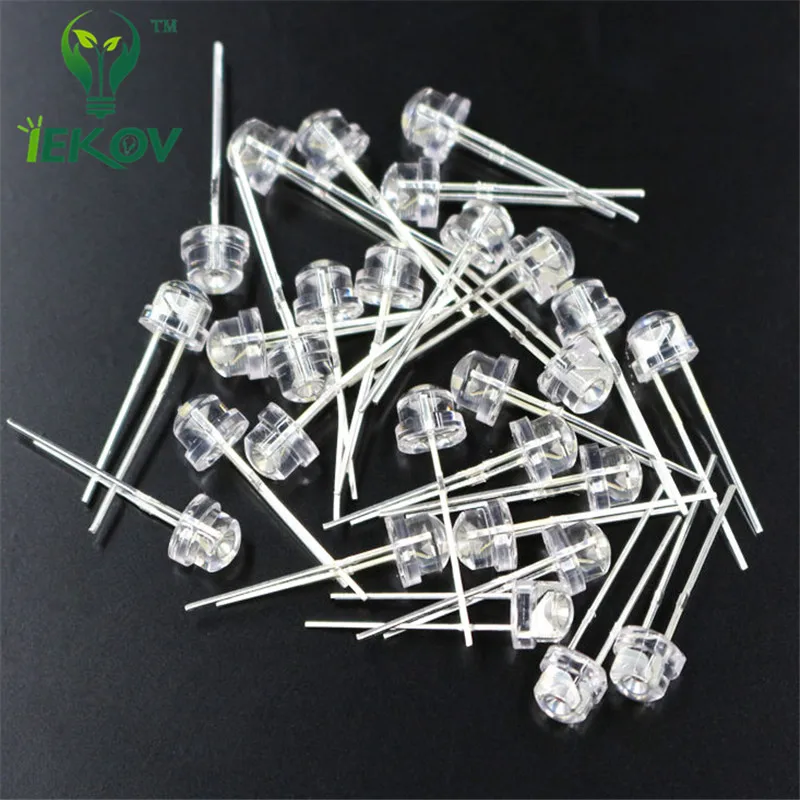 1000 шт. светодиодный S 5 мм соломенная шляпа красный Диод супер яркий