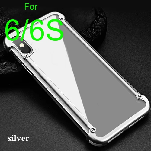 Металлический Utral-Thin Corver бампер чехол для iPhone XR, Простой деловой стиль с выемкой дизайн и силиконовая подушка безопасности - Цвет: silver