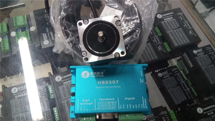 Гибридный простой Серводвигатель Leadshine 3 нм + наборы драйверов 60HBM30 1000 HBS86 М кабели