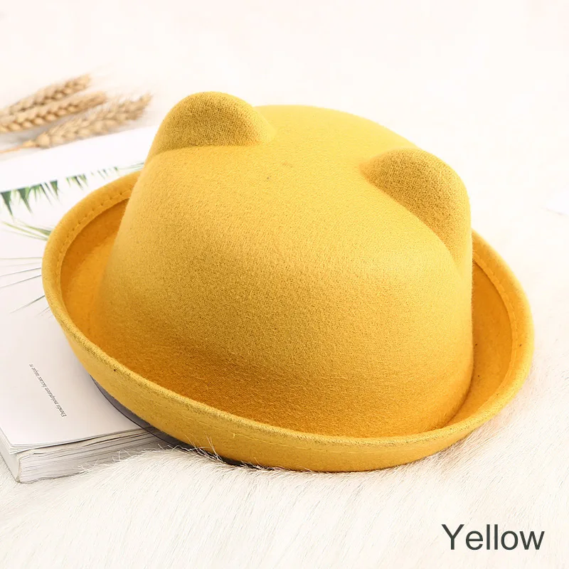 yellow a REAKIDS/Детская кепка-ведро для мальчиков и девочек; летняя шапка для маленьких девочек; модная солнцезащитная Кепка для маленьких девочек; детская Шерстяная кепка - Цвет: yellow a