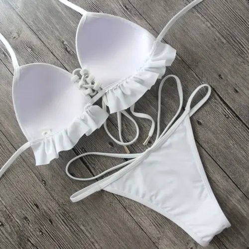 Новинка 2018 летний женский купальный костюм пуш ап с бюстгальтером бандажный