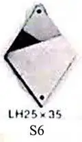 S6 Diamond 25x25mm Хрустальный замок блестящие большие акриловые зеркальные камни и пришивные стразы для платья плоские зеркальные Стразы для одежды - Цвет: S6 Diamond 25x25mm