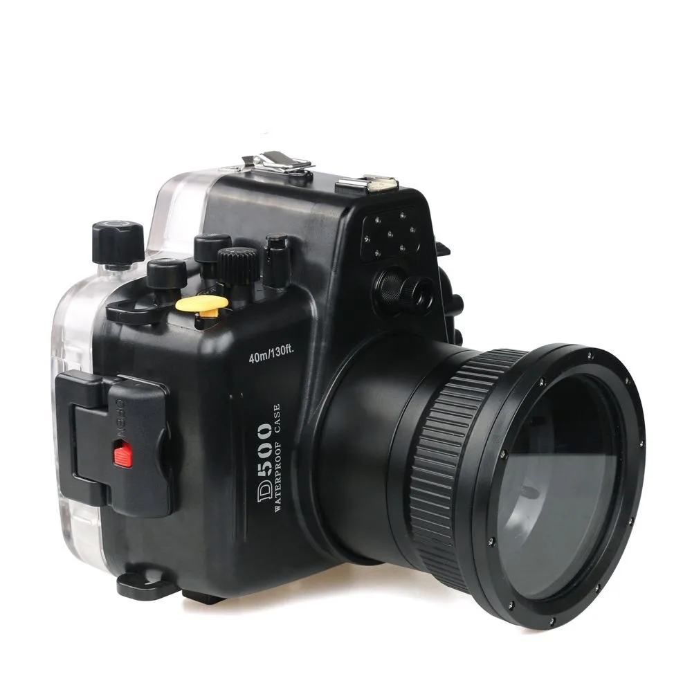 

Meikon Waterproof Underwater Camera Housing Case Diving Equipment 60m/195ft for Nikon D500 Camera