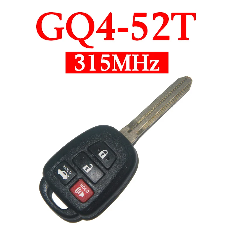 3 + 1 кнопки 315 МГц дистанционный головной ключ для Toyota RAV4 Highlander 2013 2018 GQ4 52T (чип