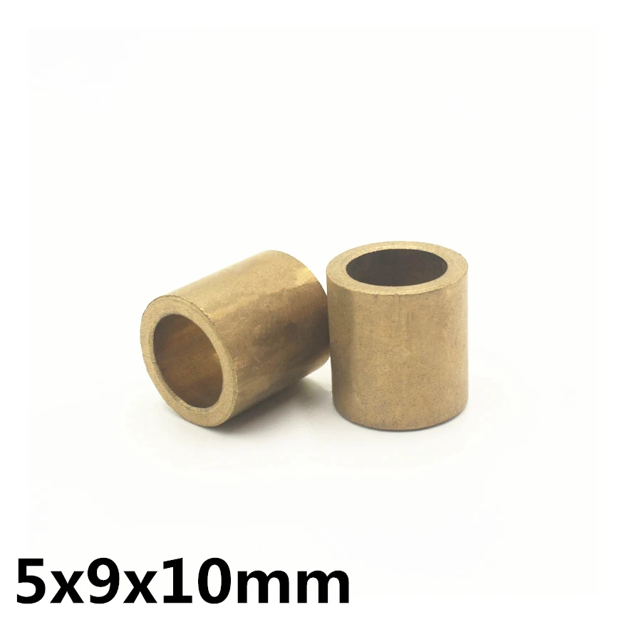 10pcs 5x9x10 mm FU-1 Powder Metallurgy oil bushing porous bearing Sintered copper sleeve 050910