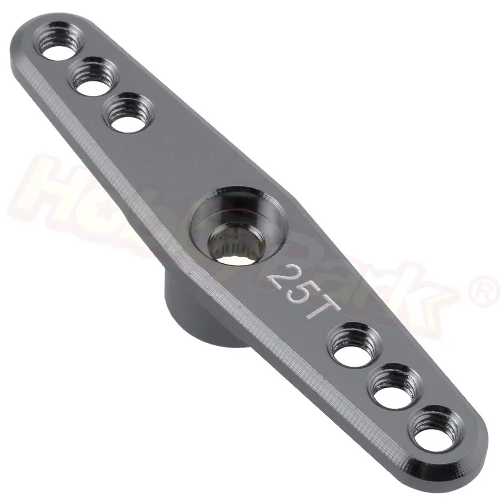 Grey 7338 Алюминий 25 т сервопривод рулевой рычаг подходит Futaba Savox Xcore HL HSP HD Himoto Redcat превышение серводвигателей для RC автомобилей лодки - Цвет: Grey 7338