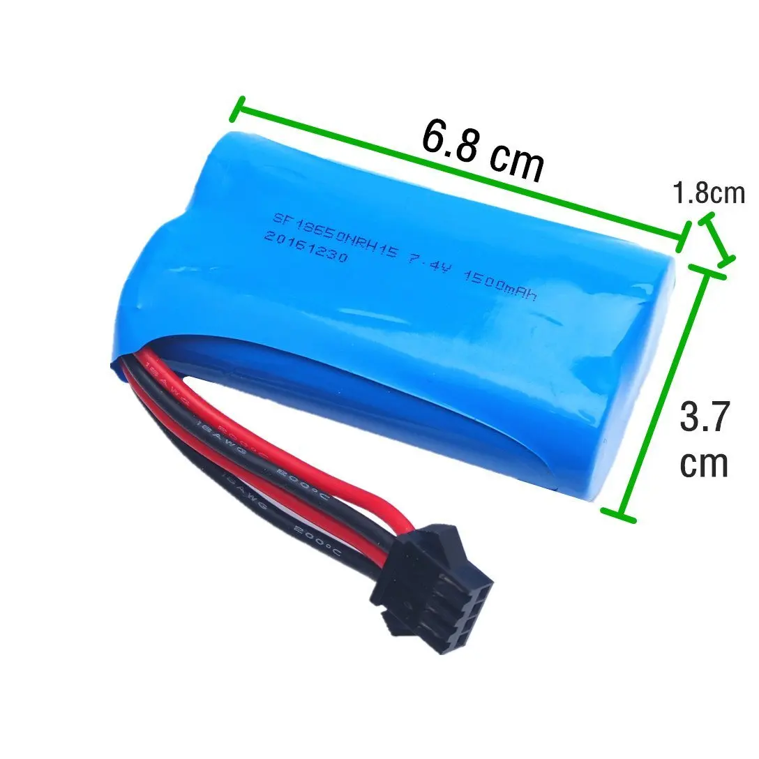 Аккумулятор EBOYU Lipo 2 шт. * 7 4 В 1500 мА · ч + балансирующее зарядное устройство от 1 до 3