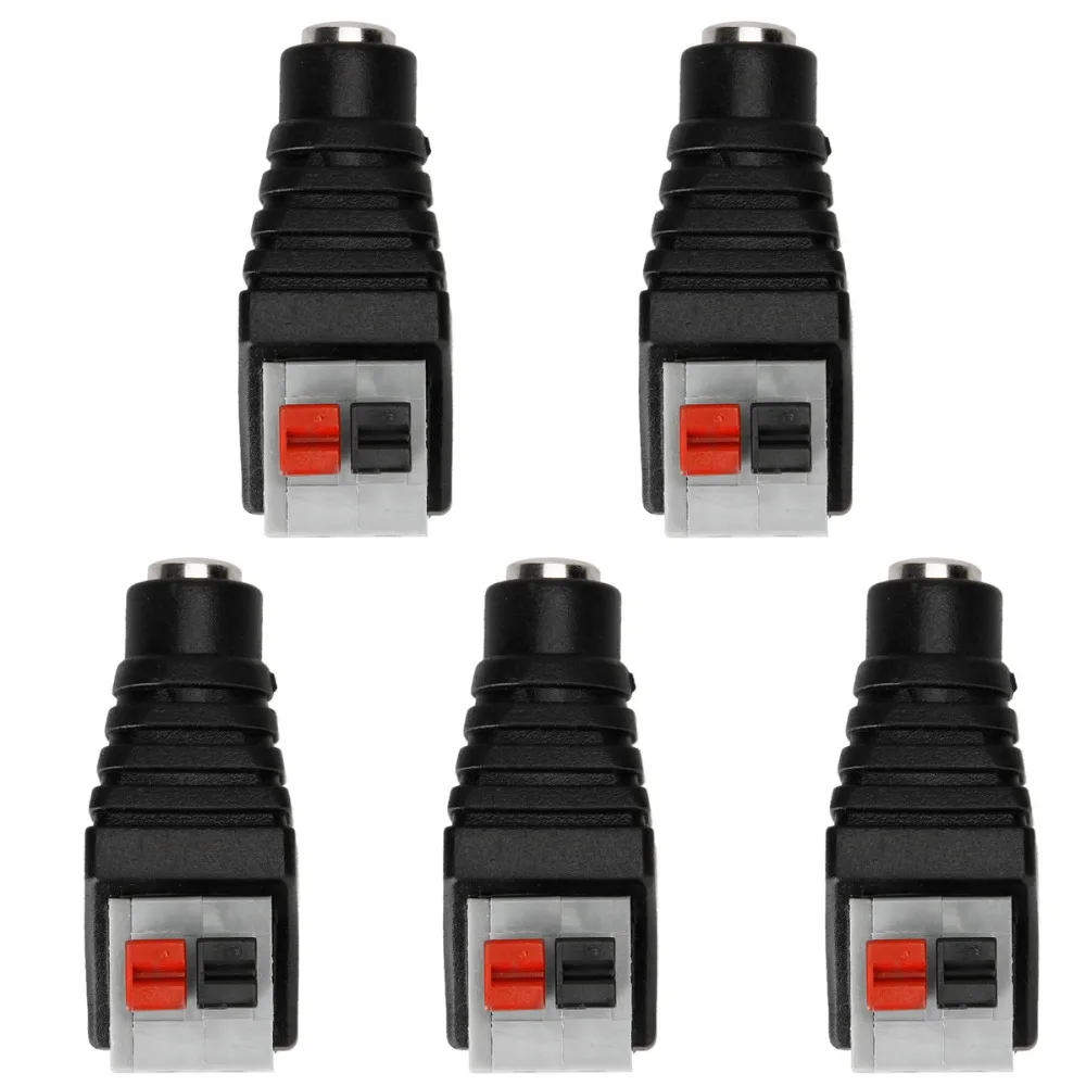 2 контактный разъем 5 5x2 мм DC питания для SMD 3528 5050 гибкий одноцветный светодиодный