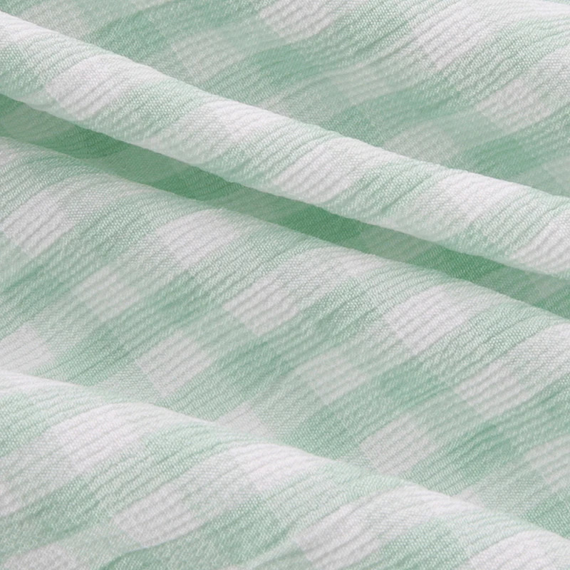Sweetown с открытыми плечами сексуальный Бохо клетчатый короткий топ шифоновая рубашка Лето с пышными рукавами Лоскутная Кружевная футболка пляжная праздничная одежда